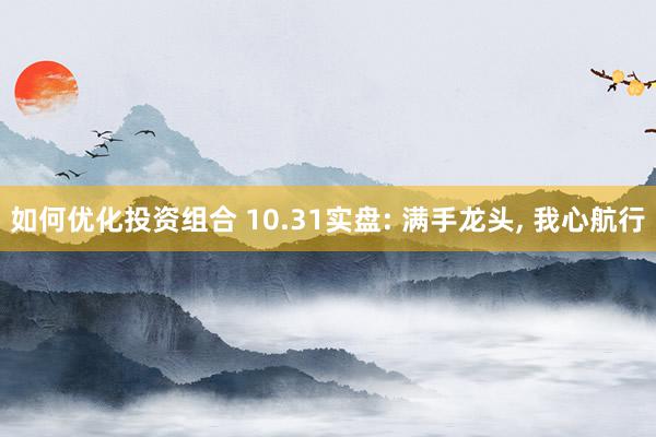 如何优化投资组合 10.31实盘: 满手龙头, 我心航行