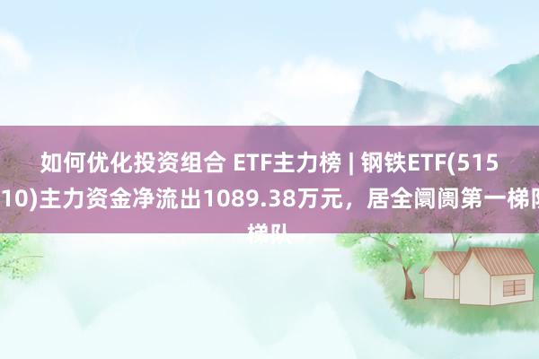 如何优化投资组合 ETF主力榜 | 钢铁ETF(515210)主力资金净流出1089.38万元，居全阛阓第一梯队