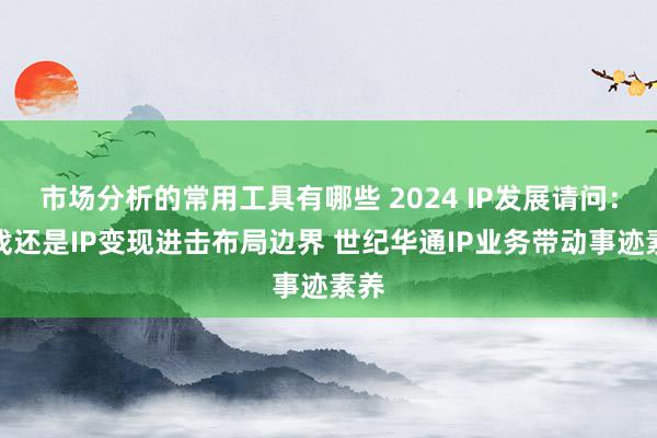 市场分析的常用工具有哪些 2024 IP发展请问：游戏还是IP变现进击布局边界 世纪华通IP业务带动事迹素养