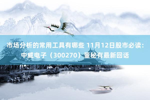 市场分析的常用工具有哪些 11月12日股市必读：中威电子（300270）董秘有最新回话