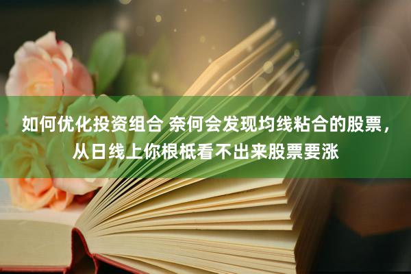 如何优化投资组合 奈何会发现均线粘合的股票，从日线上你根柢看不出来股票要涨