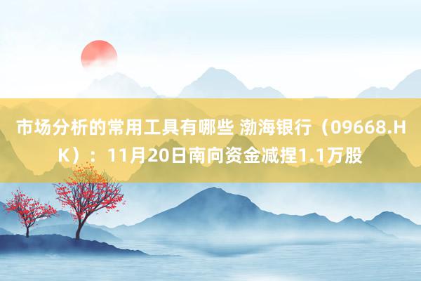 市场分析的常用工具有哪些 渤海银行（09668.HK）：11月20日南向资金减捏1.1万股