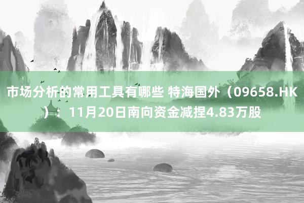 市场分析的常用工具有哪些 特海国外（09658.HK）：11月20日南向资金减捏4.83万股