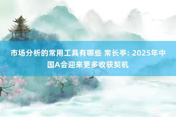 市场分析的常用工具有哪些 常长亭: 2025年中国A会迎来更多收获契机