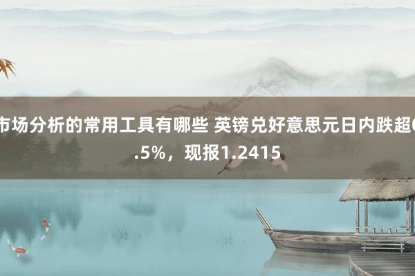 市场分析的常用工具有哪些 英镑兑好意思元日内跌超0.5%，现报1.2415